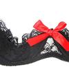 Steel Ring Passionate Fun Lingerie with Bow Lace Half Cup