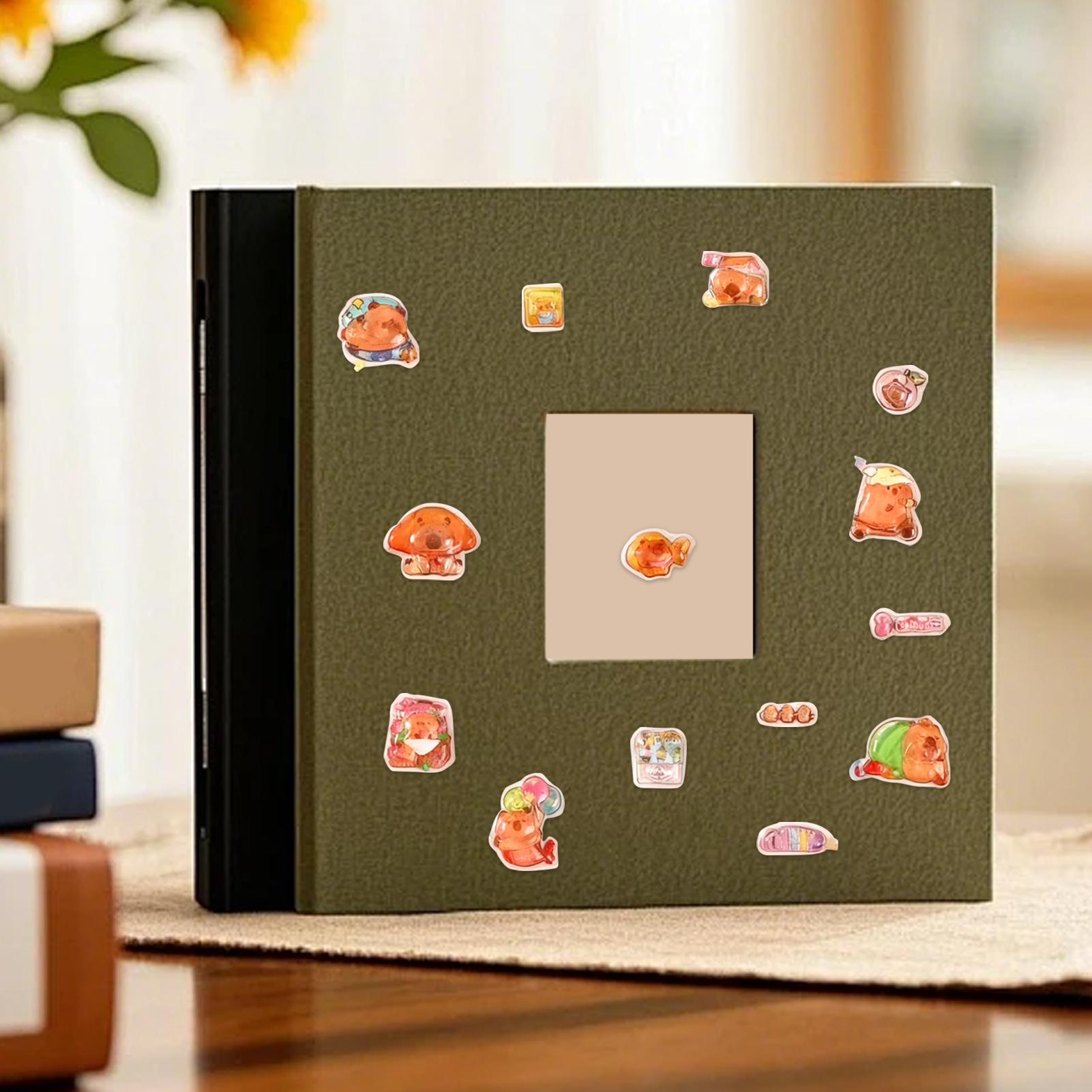 Cartoon Stickers Cartoon Capybara Scrapbooking Labels Decorative Stickers For Decoration Smartphone Birthday Classroom Business China Mainland