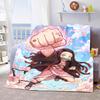 Nezuko Anime Blanket Flannel Throw Soft Warm Lightweight Blanket for Bed Sofa Cozy Home Decor Use -QJY
