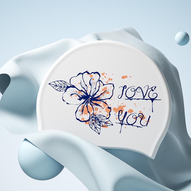 New Silicone Swimming Cap Waterproof and Durable Swim Cap for Long Hair No-slip Swim Cap for Women