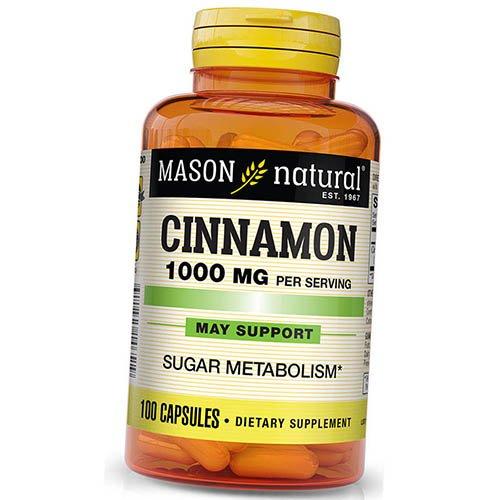 

Кориця, Cinnamon 1000, Mason Natural 100капс (71529008) 100caps