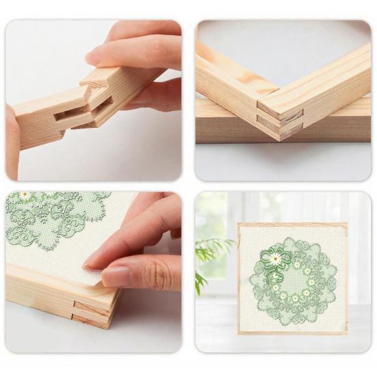 Telaio per Ricamo Fai da Te Barre Stira Tela per Lavoro a Maglia Telaio per Tela da Needlepoint per Ricamo