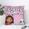 Gabby Dollhouse Animals Pillowcase Polyester Cushion Cover Decoration Cute Cartoon Throw Pillow Case Cover Car Zippered 4040cm