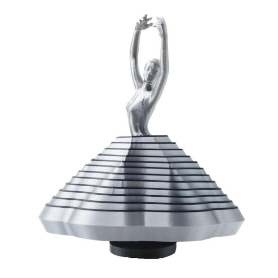 Yousheng Ballet Dancer Fidget Toy, Spinning Ballerina Figurine, 3D Printed Stress Relief Toy for Office Home Desk Ballet Lovers Gift Anxiety Relief S