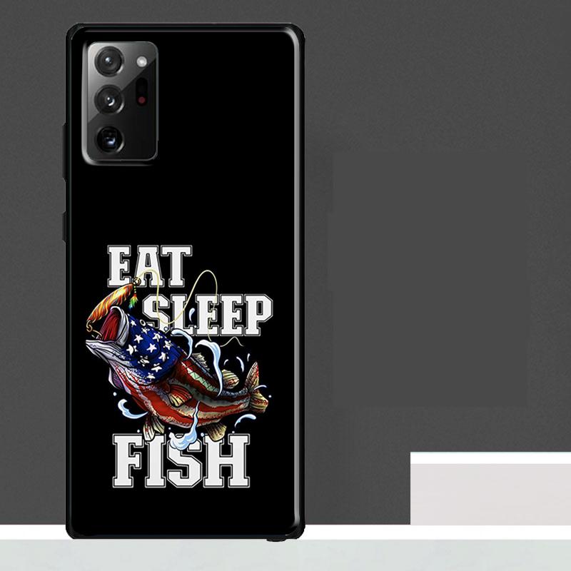 Largemouth Fishing Fish Hunting Hook Case For Samsung Galaxy S23 S24 S25 Ultra S9 S10 S20 S21 S22 Plus S23 FE S25 FE Phone Cover