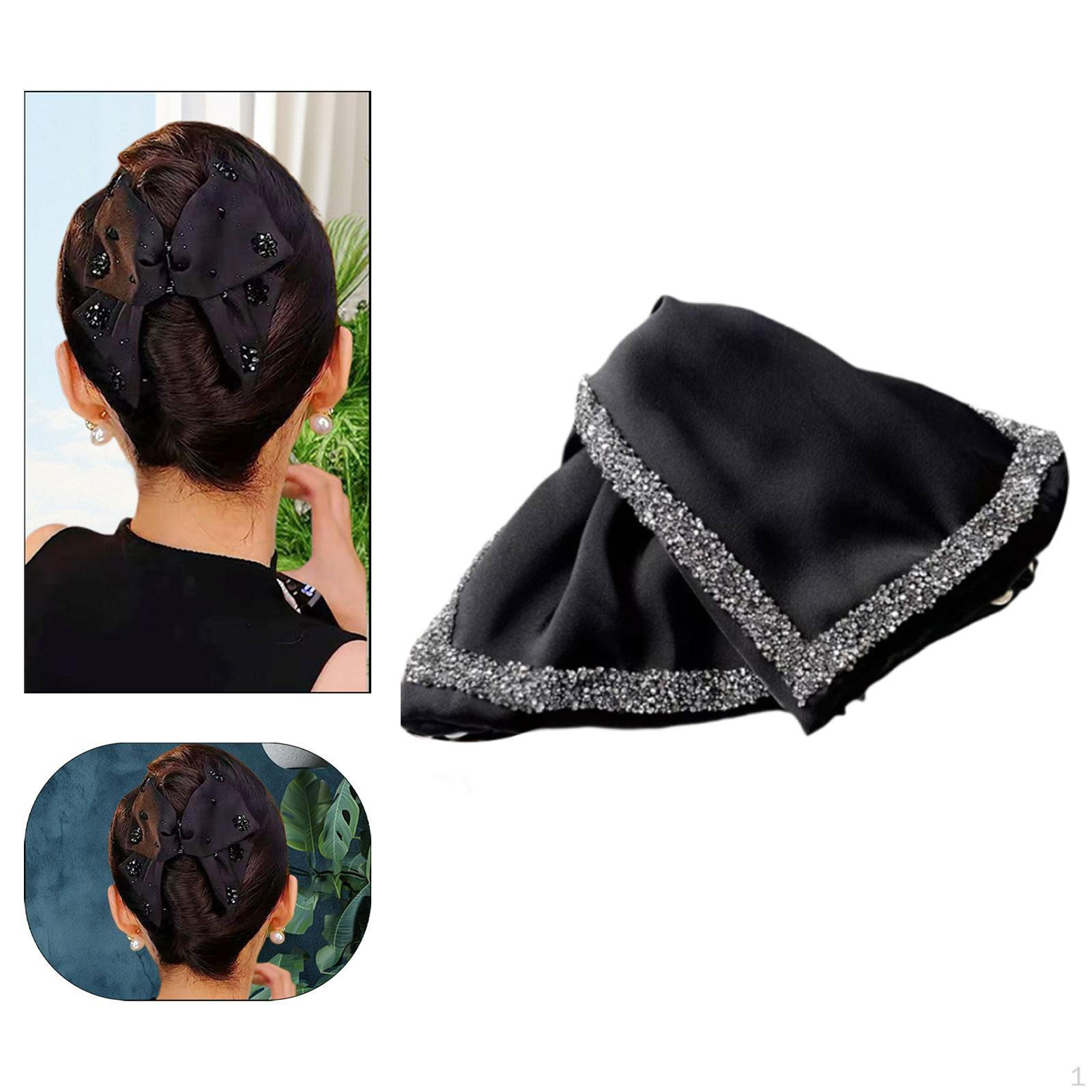 

Зажим для волос с когтями для женщин, нескользящий держатель для хвоста, аксессуары Rhinestones 13x7x2cm