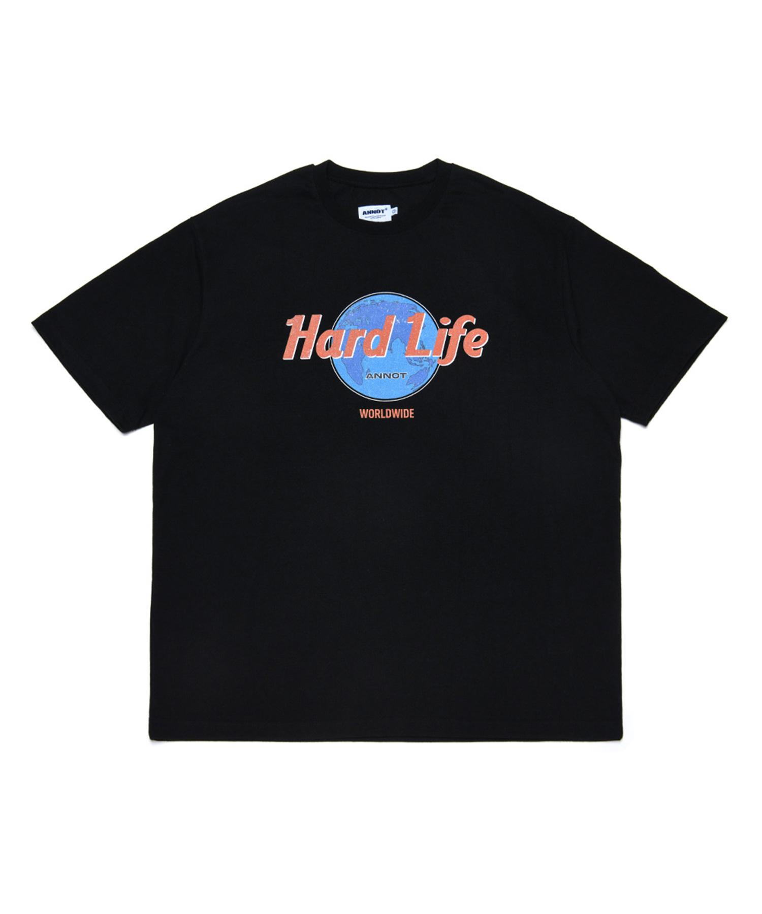 Черная футболка A Note Hardlife 1