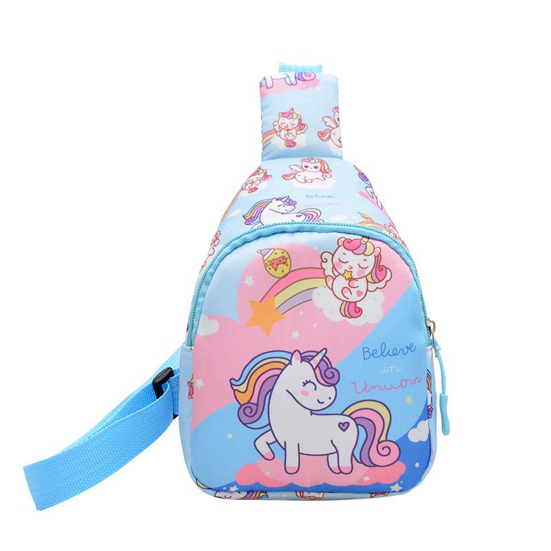 New Children's Bag Boys and Girls Cute Cartoon Change Bag Outdoor Small Satchel Baby Trendy Cool Breast Bag