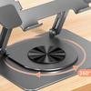 Portable Foldable Laptop Stand With 360 Degree Rotations And Double Axises Height Adjustment For 11 To 17.3Inch Devices