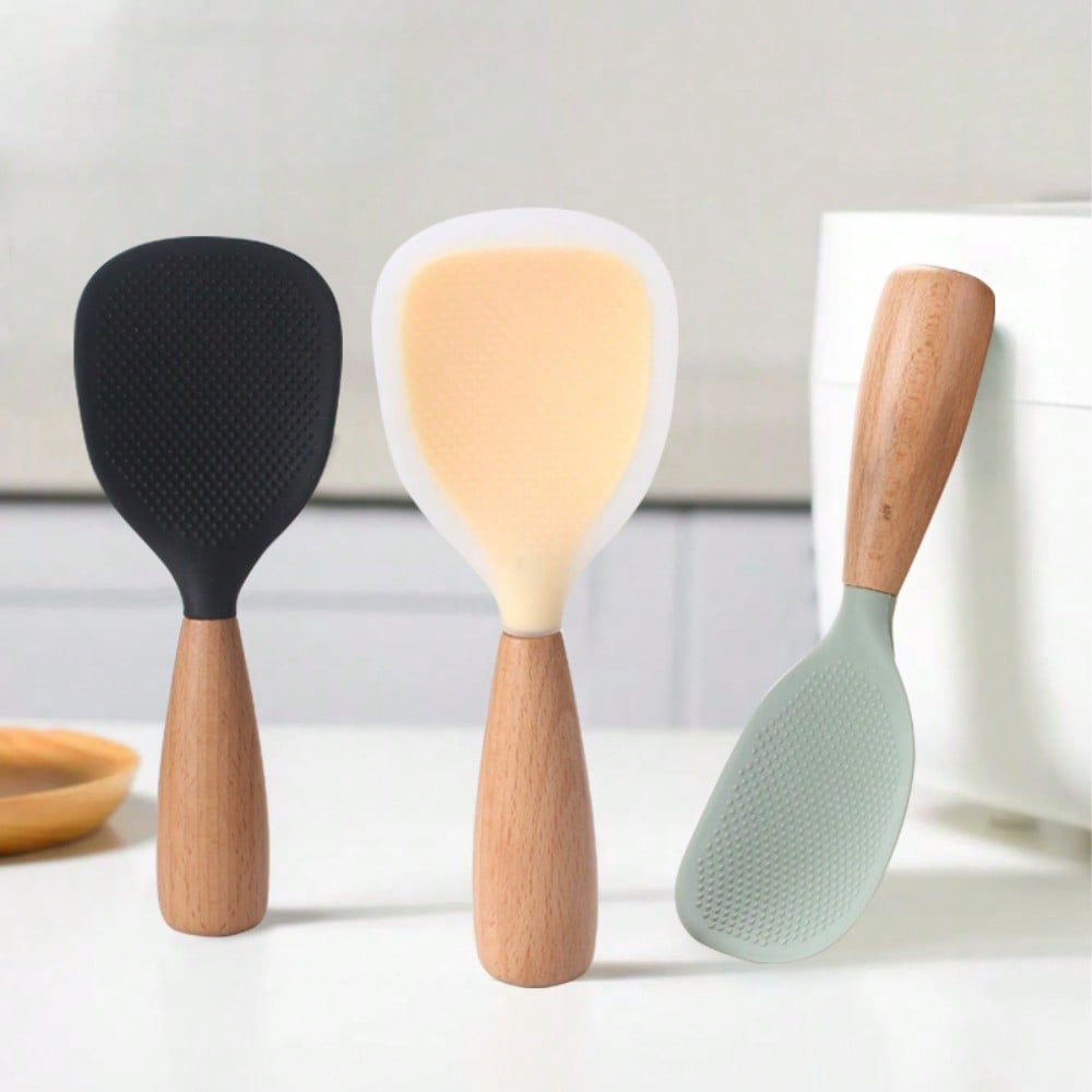 Keli Rice Spoon Silicone Rice Shovel Non-stick Rice Spoon Rice Cooker Special