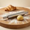 Stainless Steel Rolling Roller Seamless a Single Piece-Piece Design Pastry Rolling Roller Cooking Gear Even Surface Kitchen Tool