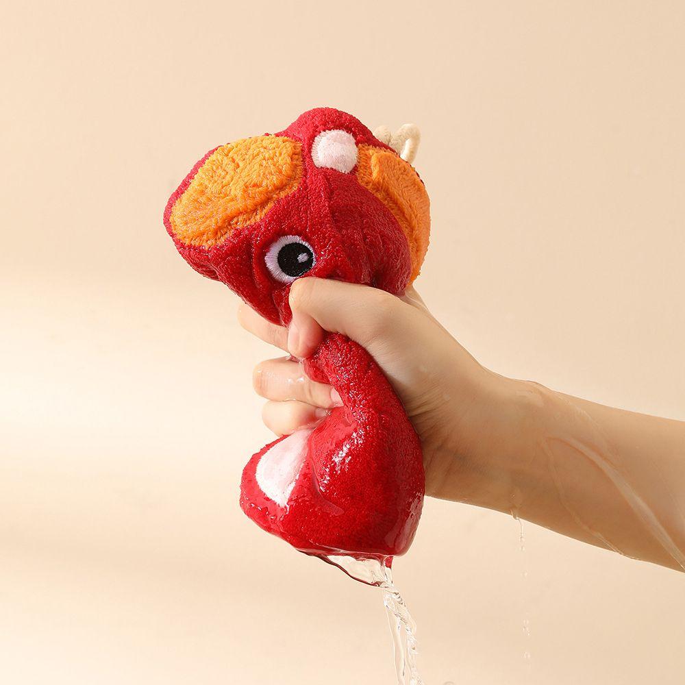 Creative Hanging Hand Towel Kawaii Thickened Cartoon Sheep Hand Towel Coral Velvet Soft Cleaning Hand Cloth