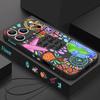 Cartoon Fire Balloon Pattern Lanyard Case For iPhone 17 Pro Max Soft Silicone Cover For iPhone 16 Pro Max Funda iPhone 15 14 13 12 11 16E Air