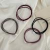 10PCS Hair Rope with Pearl Decoration High Elastic Strong Toughness Rubber Bands No Slip Versatile Headband for Commuting