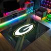 Tappeto in Velluto Cristallo Design Green Bay Packers Accogliente Non?Tappeto Stampato Antiscivolo per Camera da Letto Soggiorno Ingresso