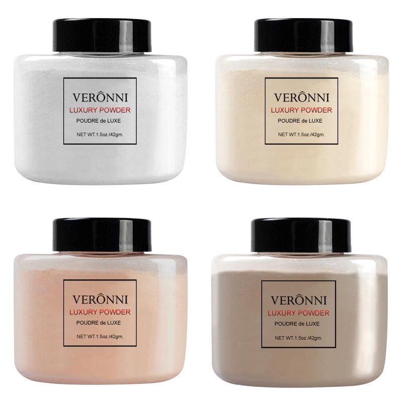 VERONNI Bananen Setting Puder: 4 Farben, Locker, Einfache Anwendung, Kein abhebendes Puder