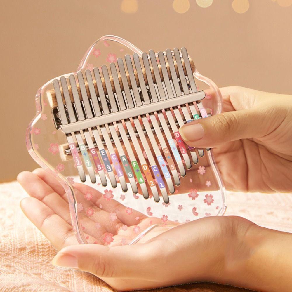 Toy Gift Finger Thumb Piano 17 Keys Kalimba Fun Finger Piano