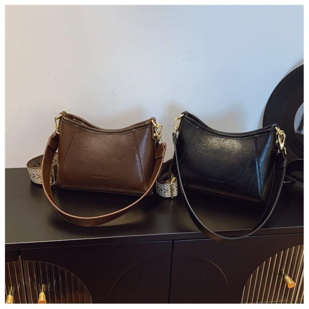  Crossbody Handbag Women PU Simple Versatile Daily Commute