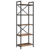 Vintage Wood Bookshelf 56 X 34 X 171 Cm Wood Based Material