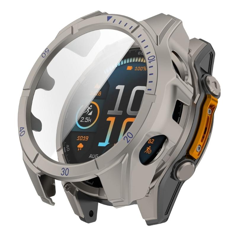 Smartwatch Shell Guard Cover PC Glass Case For 8 51/47/43mm Screen Protector Frame Shell Safe, Quick To Attach & Detach