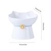 Elevated Cat Bowls Ceramic Cat Raised Food Bowl Tilted Cat Feeding Bowls Anti Vomit Cat Food Dish Whisker Friendly Pet Feeder
