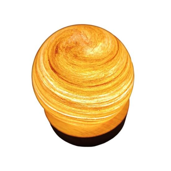 Bedside Lamp Romantic Planet Design Eye-catching Light Soft Stunning Visual Effect Highly Translucent Glass Cover