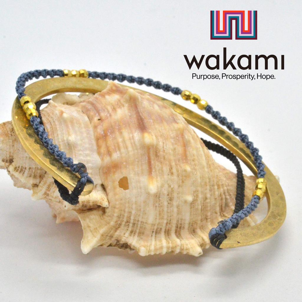 Wakami Bangle Bracelet Silk Strap Mix4 &
