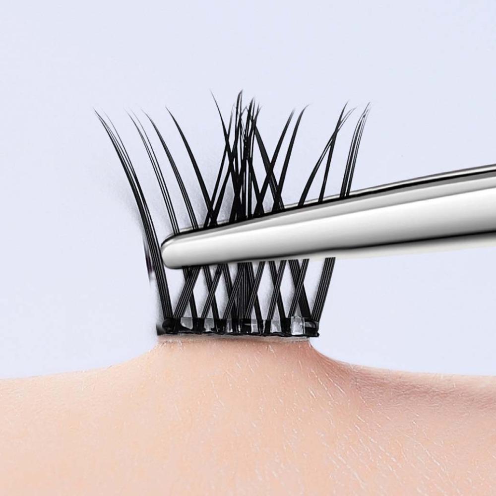 Fluffy Glue Free Cluster Eyelashes Individual Segmented Eyelashes Bundles  Daily