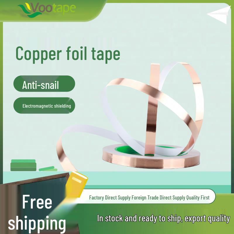 High-Temp Anti-Static Shielding Copper Foil Tape (Single-Sided, Self-Adhesive)