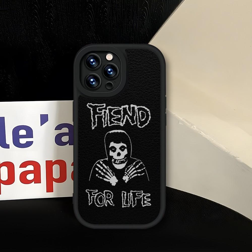 The Misfits Glenn Danzig Phone Case Soft Black For IPhone 13 14 15 12 11 Pro Max Mini Xs X Xr 7 8 Plus SE2020 Leather Coque