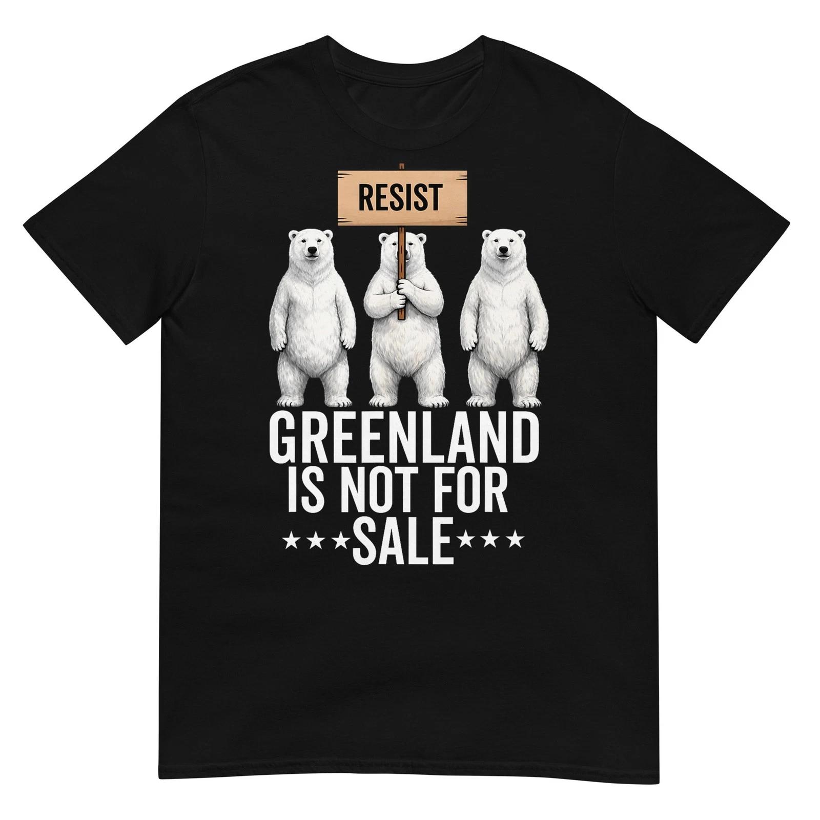 Greenland is not for Sale Polar Bear Greenland Denmark T-Shirt XL