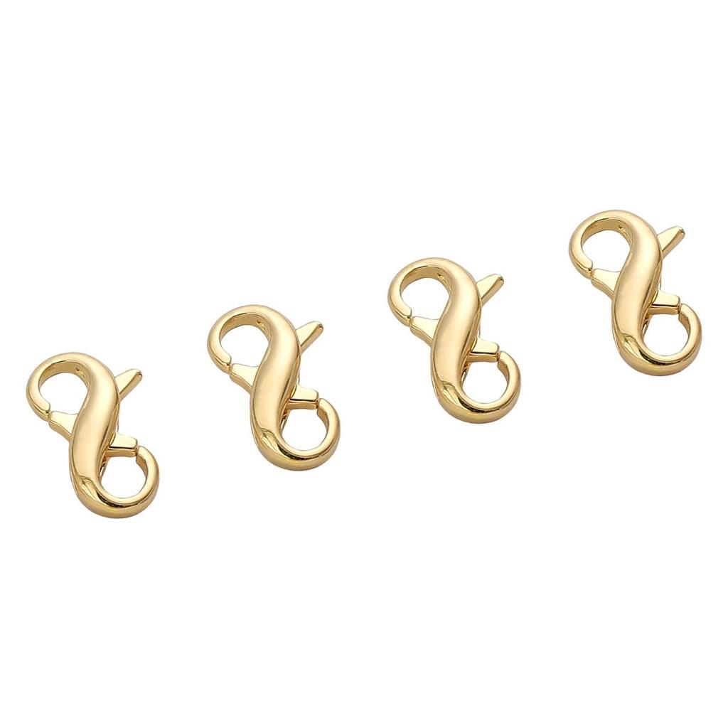 Kobber 8-formede Spennelåser For DIY Smykkefremstilling Armbånd Halskjede Håndverkstilbehør