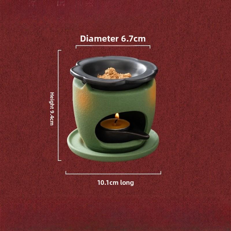 Aromatherapy Furnace Ceramic Fire-sealing Incense Candle Incense Powder Essential Oil Aromatherapy Lamp Tangnu Sandalwood