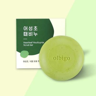 [olbigo] Natural Hypoallergenic Houttuynia Cordata Exfoliating Soap 3+1 Best Moisturizing Power
