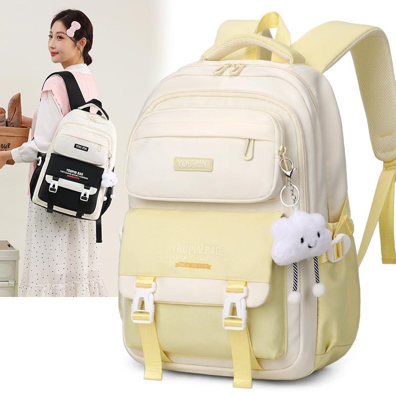 Letter Backpack Printed Large Capacity Anti Splashing Water Student Schoolbag