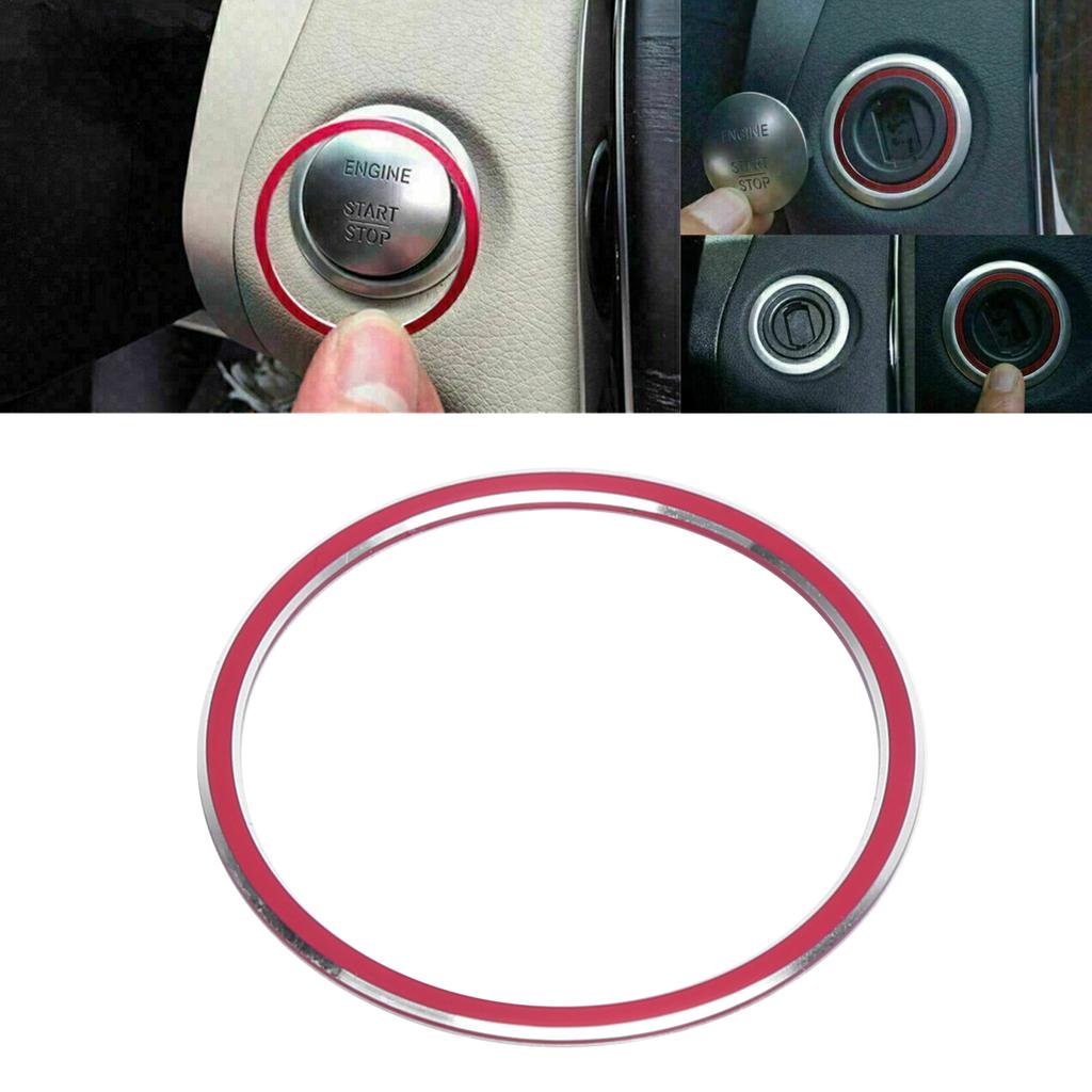 Ignition Inner   Trim Car Decoration Replacement for   A B C E Class CLA   GLC GLE(Red )