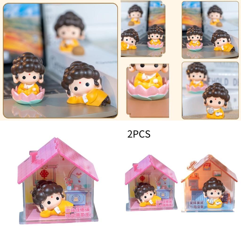 Adorable Chinese Style Cartoon Buddha Car Hanging Ornament For Home Decoration