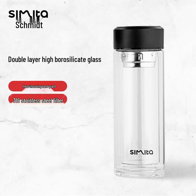 Schmidt Double-Wall Glass Tea Infuser Bottle