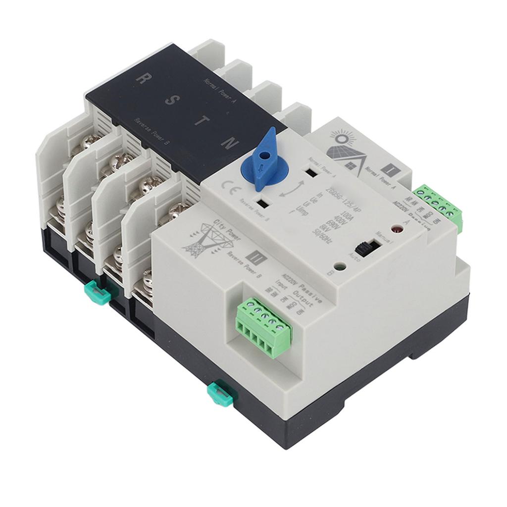 Dual Power Automatic Transfer Switch 4P ATS 100A Automatic Transfer Switch for Shopping Mall
