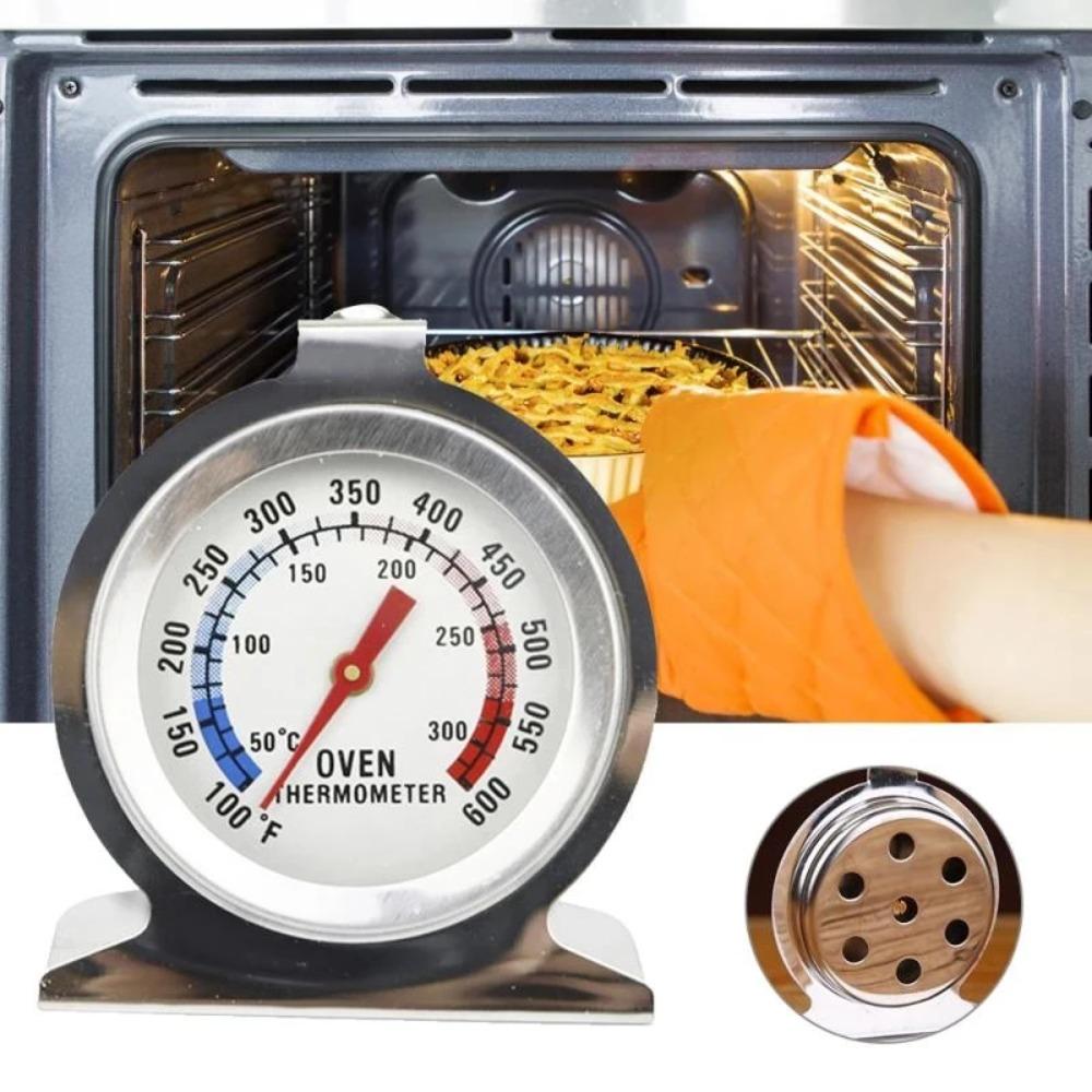 Safe Oven Thermometer 50-300°C Stainless Steel Oven Thermometer Mini Dial Stand Up Temperature Gauge Gage Food Meat Kitchen Tool 2