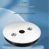 No-Drill Stainless Steel Hidden Door Pull Handle with Lock - Invisible Round Sliding Ring for TV Background Wall