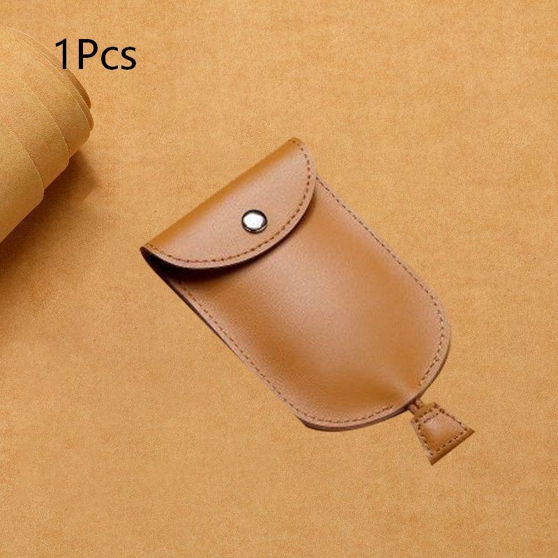 Retro Pull Out Key Holder Pu Leather Key Case Portable Keychain Pouch Multi-Functional Mini Coin Purse For Men Women Daily Use