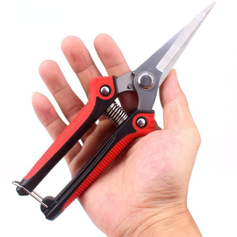 1Pc Pruning Shear Branch Scissors Stainless Steel Non-Slip Handle Sharp Garden Fruit Tree Pruning Garden Tools