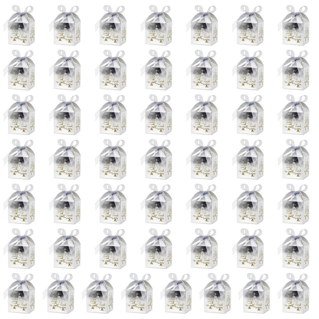 50 Stück Süßigkeitenboxen für Feiertagsfeiern und Geschenkverpackung Geburtstagsfeier Süßigkeiten Aufbewahrungsbox Organizer für Süßigkeiten