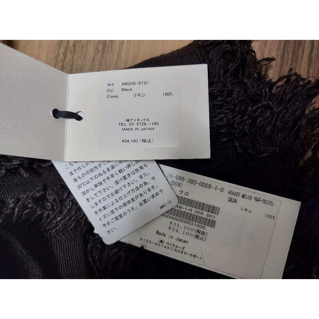 Used This season's new ASAUCE MELER Belgian linen stole in black
