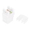 3pcs 180 degrees  Module Category 6 Unshielded 10 Gigabit Networks Information Connector Socket