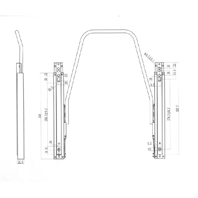 Universal Replacement Seat Slider for Suspension Seats Truck Seat Slider Rails