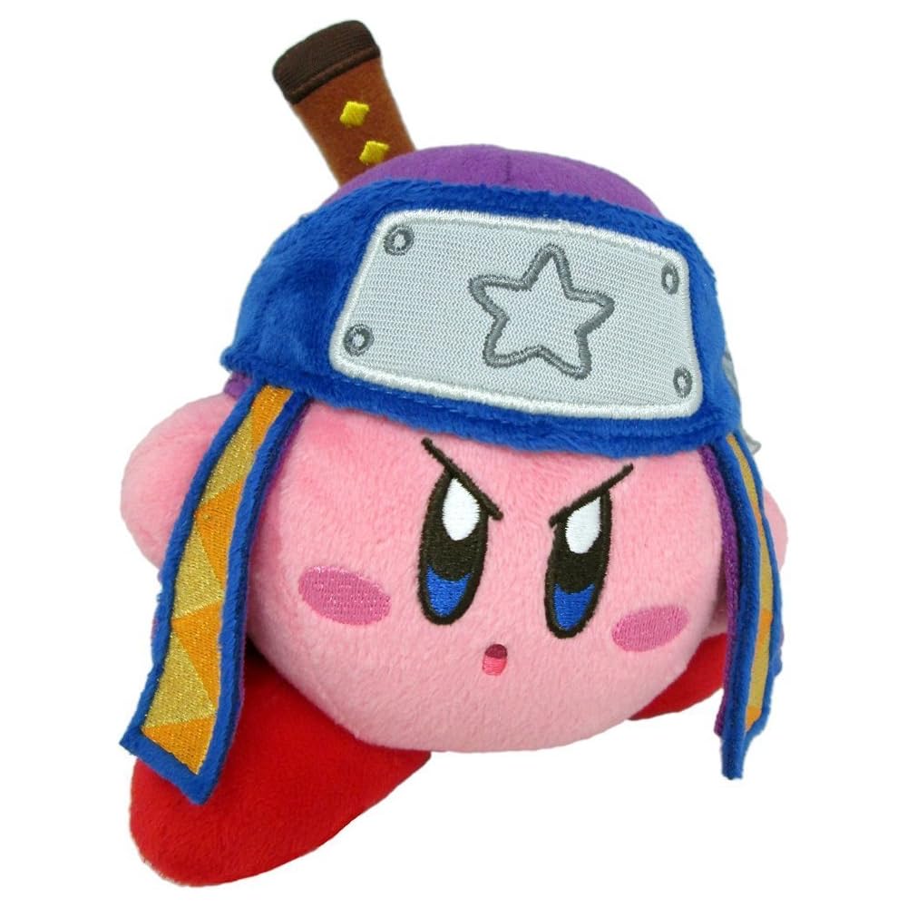 Sanei Boeki Kirby All Star Collection Ninja Kirby Plush Toy 12.5cm W12×D10 Soft Stuffed Animal