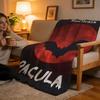 Throw High-Density Short Plush Blanket For Sofa Nap Air-Conditioned Room Soft Skin-Friendly Dracula