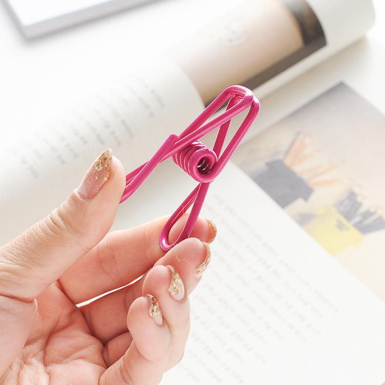 10pcs Coated Mini Clips for Photos, Snacks, Sealing, Clothes, Socks, or Food Fixing